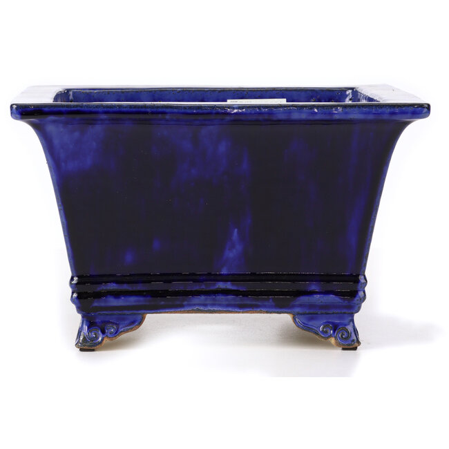 Vaso bonsai quadrato blu - 315 x 315 x 192 mm
