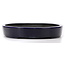 Oval blue bonsai pot by Koyou - 490 x 330 x 55 mm