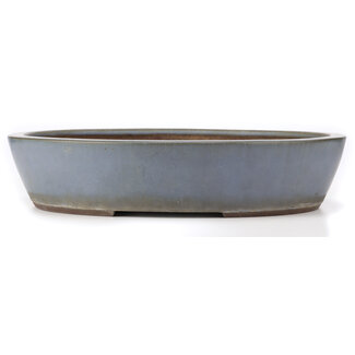 Yamaaki Pot à bonsaï bleu ovale de 472 mm par Yamaaki, Tokoname, Japon