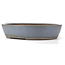 Oval blue bonsai pot by Yamaaki - 472 x 400 x 104 mm