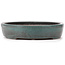 Oval green bonsai pot by Reiho - 460 x 330 x 75 mm