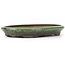 Ovale groene bonsai pot van Shuhou - 400 x 270 x 50 mm