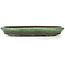 Ovale groene bonsai pot van Shuhou - 400 x 270 x 50 mm