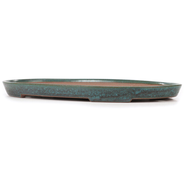 Ovale turquoise bonsaipot van Reiho - 445 x 290 x 33 mm