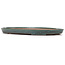 Oval turquoise bonsai pot by Reiho - 445 x 290 x 33 mm