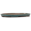 Oval turquoise bonsai pot by Reiho - 445 x 290 x 33 mm