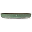 Oval green bonsai pot by Yamafusa - 403 x 310 x 55 mm