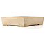 Rectangular beige bonsai pot by Koyou - 444 x 333 x 92 mm