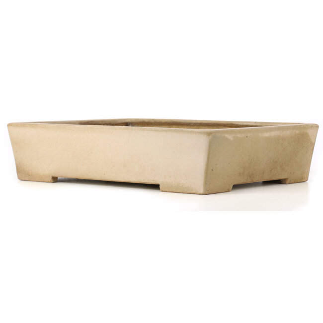 Rechthoekige beige bonsaipot van Koyou - 444 x 333 x 92 mm