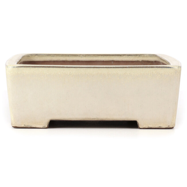 Rechteckige beige Bonsaischale - 410 x 300 x 105 mm