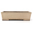 Rectangular beige bonsai pot by Yamaaki - 403 x 300 x 107 mm