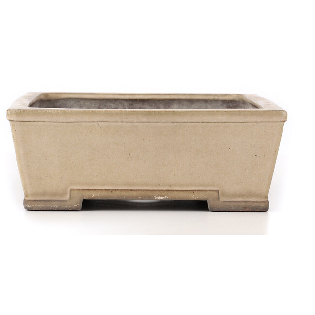 Rechthoekige beige bonsaipot van Yamaaki - 403 x 300 x 107 mm