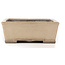 Rectangular beige bonsai pot by Yamaaki - 403 x 300 x 107 mm