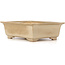 Rechteckige beige Bonsaischale von Koyou - 337 x 257 x 103 mm