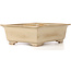 Rectangular beige bonsai pot by Koyou - 337 x 257 x 103 mm