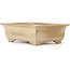 Rechteckige beige Bonsaischale von Koyou - 337 x 257 x 103 mm