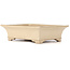 Rechthoekige beige bonsaipot van Reiho - 380 x 280 x 108 mm