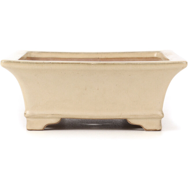 Maceta de bonsái rectangular beige de Reiho - 380 x 280 x 108 mm