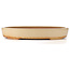 Oval beige bonsai pot by Reiho - 465 x 335 x 75 mm