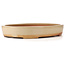 Oval beige bonsai pot by Reiho - 465 x 335 x 75 mm