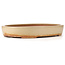 Oval beige bonsai pot by Reiho - 465 x 335 x 75 mm