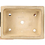 Rechteckige beige Bonsaischale von Koyou - 337 x 257 x 103 mm