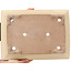 Pot à bonsaï rectangulaire beige par Reiho - 380 x 280 x 108 mm