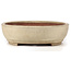 Oval off-white bonsai pot by Yamafusa - 465 x 350 x 100 mm