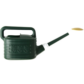 Watering can 4 liters green PVC with fine spray head