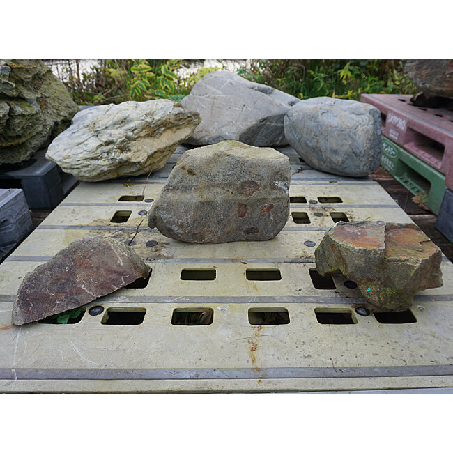 Kurama Stone Sanzonseki Set, rocce ornamentali giapponesi