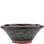Vaso bonsai rotondo marrone di Eime Yozan - 170 x 170 x 65 mm