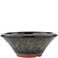 Vaso bonsai rotondo marrone di Eime Yozan - 170 x 170 x 65 mm