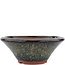 Vaso bonsai rotondo marrone di Eime Yozan - 170 x 170 x 65 mm