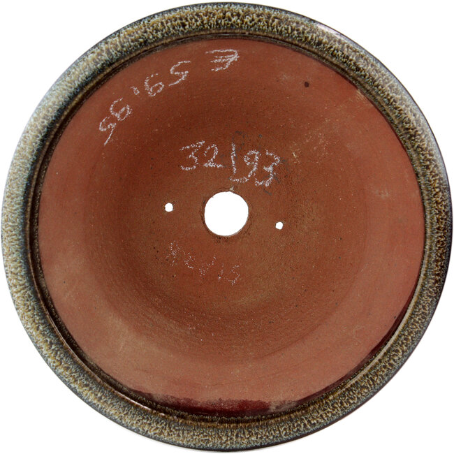 Maceta redonda para bonsái marrón de Eime Yozan - 170 x 170 x 65 mm