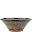 Vaso bonsai rotondo marrone di Eime Yozan - 170 x 170 x 65 mm