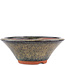 Vaso bonsai rotondo marrone di Eime Yozan - 170 x 170 x 65 mm