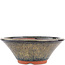 Vaso bonsai rotondo marrone di Eime Yozan - 170 x 170 x 65 mm