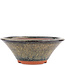 Vaso bonsai rotondo marrone di Eime Yozan - 170 x 170 x 65 mm