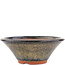 Vaso bonsai rotondo marrone di Eime Yozan - 170 x 170 x 65 mm
