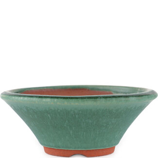 Eimei ( Yozan kiln) Maceta para bonsái verde de 165 mm de Eime Yozan, Tokoname, Japón