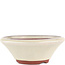 Round off-white bonsai pot by Eime Yozan - 150 x 150 x 55 mm