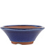 Vaso bonsai rotondo blu di Eime Yozan - 150 x 150 x 55 mm