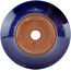 Pot à bonsaï rond bleu par Eime Yozan - 150 x 150 x 55 mm