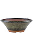 Vaso bonsai rotondo marrone di Eime Yozan - 150 x 150 x 55 mm