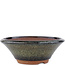 Round brown bonsai pot by Eime Yozan - 150 x 150 x 55 mm