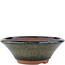 Vaso bonsai rotondo marrone di Eime Yozan - 150 x 150 x 55 mm