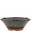 Round brown bonsai pot by Eime Yozan - 150 x 150 x 55 mm