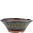 Vaso bonsai rotondo marrone di Eime Yozan - 150 x 150 x 55 mm