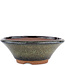Vaso bonsai rotondo marrone di Eime Yozan - 150 x 150 x 55 mm