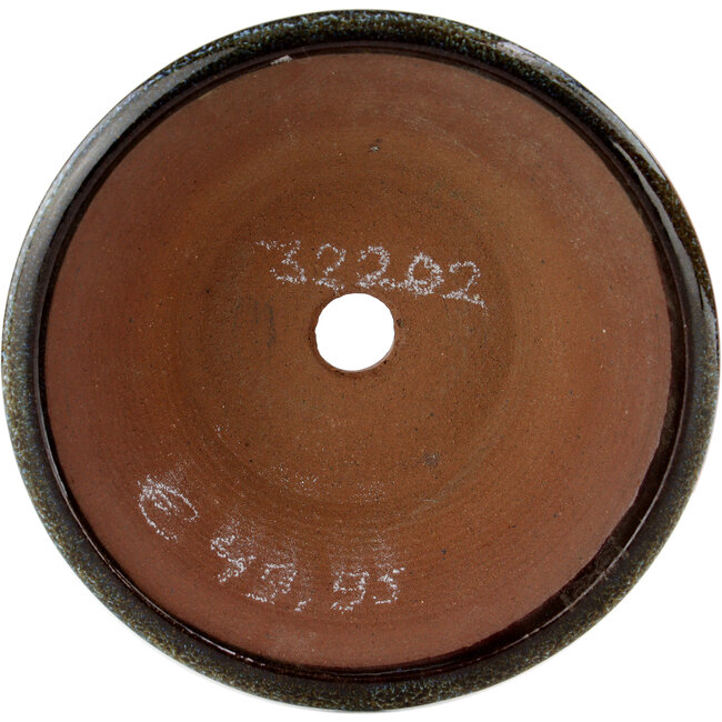 Maceta redonda para bonsái marrón de Eime Yozan - 150 x 150 x 55 mm